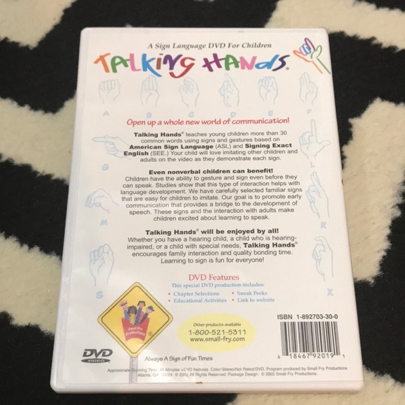 Other Talking Hands Dvd Sign Language Dvd For Children Poshmark